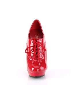 Pleaser Larger Size Shoes Sultry 660 Red Ankle Boots