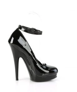 Pleaser Larger Size Shoes Sultry 686 Black Mary Jane Platforms