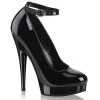 Pleaser Larger Size Shoes Sultry 686 Black Mary Jane Platforms