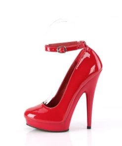 Pleaser Sultry 686 Red Mary Jane Platforms