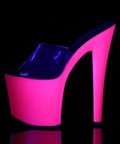 Pleaser Direct Taboo 701UV Neon Pink Platforms Larger Size Shoes