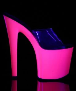 Pleaser Direct Taboo 701UV Neon Pink Platforms Larger Size Shoes