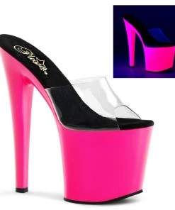 Pleaser Direct Taboo 701UV Neon Pink Platforms Larger Size Shoes