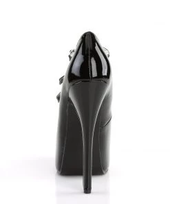 Pleaser Direct Larger Size Shoes Teeze 05 Black Patent Strappy Platforms 8 Pleaser Direct Larger Size Shoes Teeze 05 Black Patent Strappy Platforms