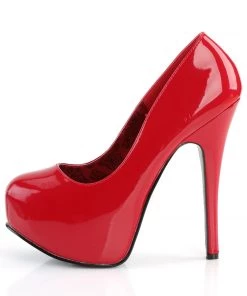 Pleaser Direct Teeze 06 Red Patent Platforms