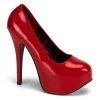 Pleaser Direct Teeze 06 Red Patent Platforms