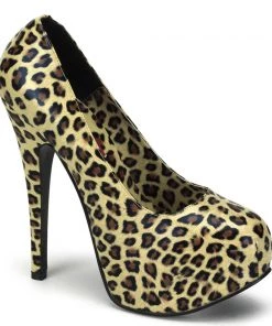 Pleaser Direct Teeze 35 Cheetah Print Platforms