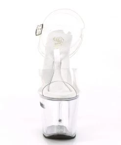 Pleaser Direct Tipjar 708RAD Clear Platforms