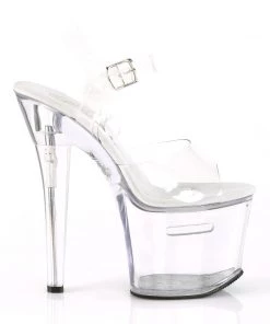 Pleaser Direct Tipjar 708RAD Clear Platforms