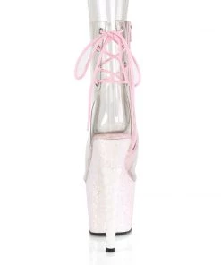 Pleaser Direct Glitter Shoes Unicorn 1018C Pink Glitter Boots