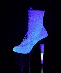 Pleaser Direct Unicorn 1020G Black And Purple Glitter Boots Glitter Shoes 7 Pleaser Direct Unicorn 1020G Black And Purple Glitter Boots Glitter Shoes