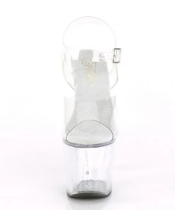 Pleaser Direct Platform Shoes Unicorn 708 Clear Platform Heels