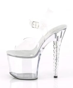 Pleaser Direct Platform Shoes Unicorn 708 Clear Platform Heels
