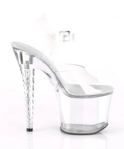 Pleaser Direct Platform Shoes Unicorn 708 Clear Platform Heels