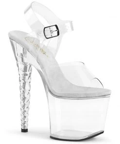 Pleaser Direct Platform Shoes Unicorn 708 Clear Platform Heels