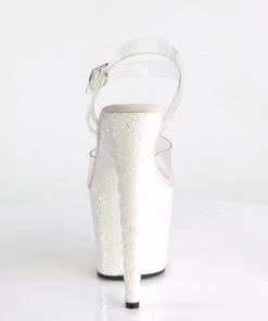 Pleaser Direct Unicorn 708LG Pink Glitter Heels