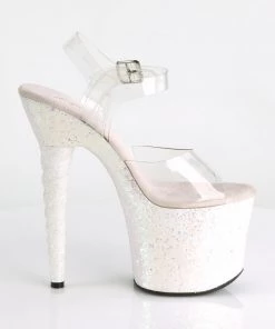 Pleaser Direct Unicorn 708LG Pink Glitter Heels