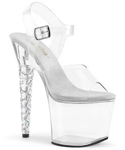 Pleaser Direct Platform Shoes Unicorn 708RSH Clear Platform Heels