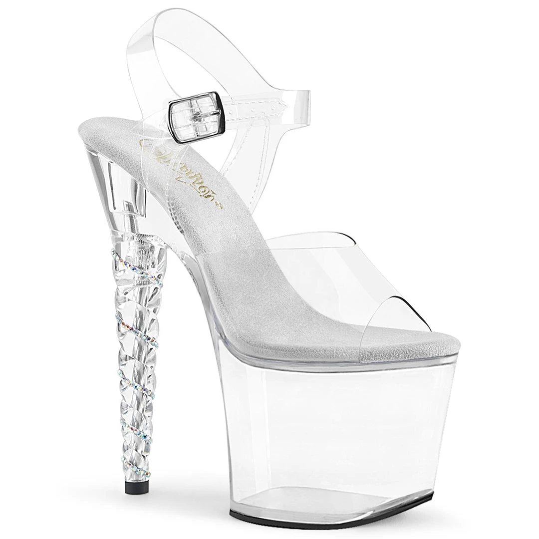 Pleaser Direct Platform Shoes Unicorn 708RSH Clear Platform Heels 1 Pleaser Direct Platform Shoes Unicorn 708RSH Clear Platform Heels