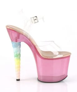 Pleaser Direct Glitter Shoes Unicorn 708T Pink Platform Heels