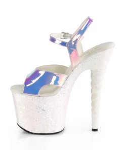 Pleaser Direct Glitter Shoes Unicorn 711LG Pink Glitter Heels