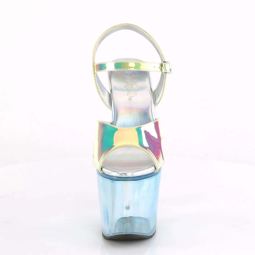 Pleaser Direct Glitter Shoes Unicorn 711 Blue Platform Heels 2 Pleaser Direct Glitter Shoes Unicorn 711 Blue Platform Heels