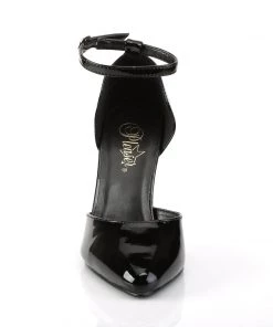 Pleaser Direct Vanity 402 Black Patent Court Shoes Larger Size Shoes