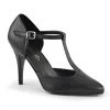 Pleaser Direct Vanity 415 Black Faux Leather D'Orsay Pumps