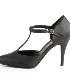 Pleaser Direct Vanity 415 Black Faux Leather D'Orsay Pumps 7 Pleaser Direct Vanity 415 Black Faux Leather D'Orsay Pumps
