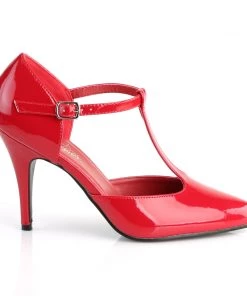Pleaser Direct Vanity 415 Red Patent D'Orsay Heels