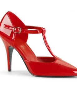 Pleaser Direct Vanity 415 Red Patent D'Orsay Heels