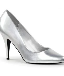 Pleaser Direct Vanity 420 Silver Faux Leather