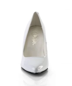 Pleaser Direct Vanity 420 White Patent Pumps