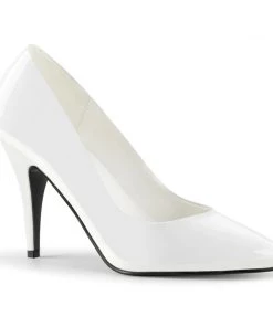 Pleaser Direct Vanity 420 White Patent Pumps
