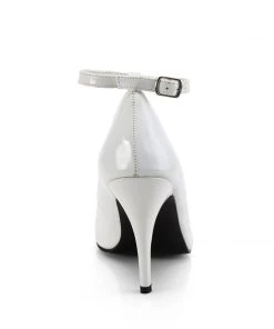 Pleaser Direct Larger Size Shoes Vanity 431 White Patent Court Shoes