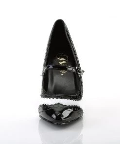 Pleaser Direct Vanity 442 Black And White Spectator Heels Larger Size Shoes