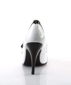 Pleaser Direct Vanity 442 Black And White Spectator Heels Larger Size Shoes