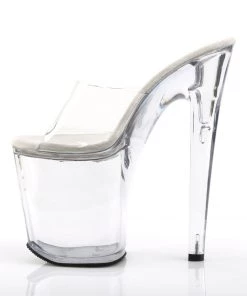 Pleaser Direct Xtreme 801 Clear Platforms Larger Size Shoes