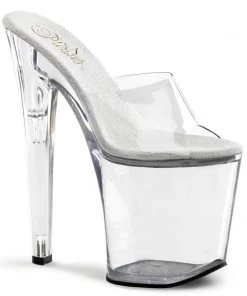 Pleaser Direct Xtreme 801 Clear Platforms Larger Size Shoes