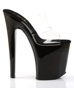 Pleaser Direct Larger Size Shoes Xtreme 802 Black Patent Platforms