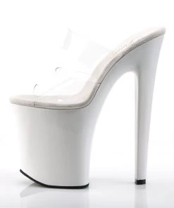 Pleaser Direct Xtreme 802 White Patent Platforms Larger Size Shoes 7 Pleaser Direct Xtreme 802 White Patent Platforms Larger Size Shoes