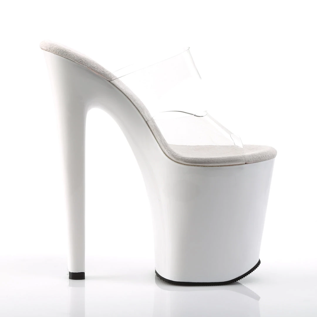 Pleaser Direct Xtreme 802 White Patent Platforms Larger Size Shoes 5 Pleaser Direct Xtreme 802 White Patent Platforms Larger Size Shoes