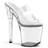 Pleaser Direct Xtreme 802 Clear Platforms Larger Size Shoes