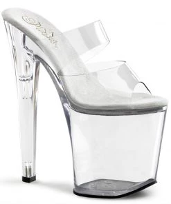 Pleaser Direct Xtreme 802 Clear Platforms Larger Size Shoes