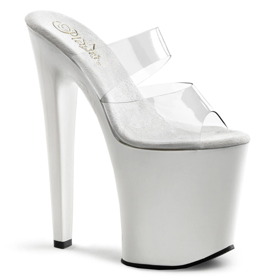 Pleaser Direct Xtreme 802 White Patent Platforms Larger Size Shoes 1 Pleaser Direct Xtreme 802 White Patent Platforms Larger Size Shoes
