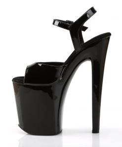 Pleaser Direct Xtreme 809 Black Patent Platform Heels