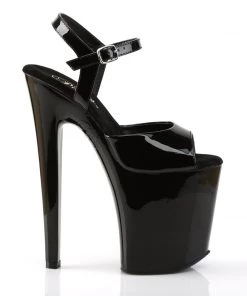 Pleaser Direct Xtreme 809 Black Patent Platform Heels