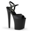 Pleaser Direct Larger Size Shoes Xtreme 809 Black Matte Platform Heels