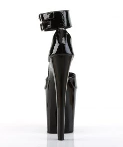 Pleaser Direct Xtreme 875 Black Patent Platform Heels