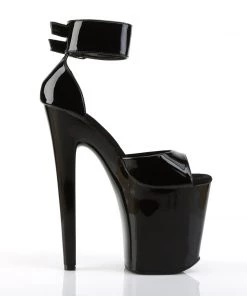 Pleaser Direct Xtreme 875 Black Patent Platform Heels